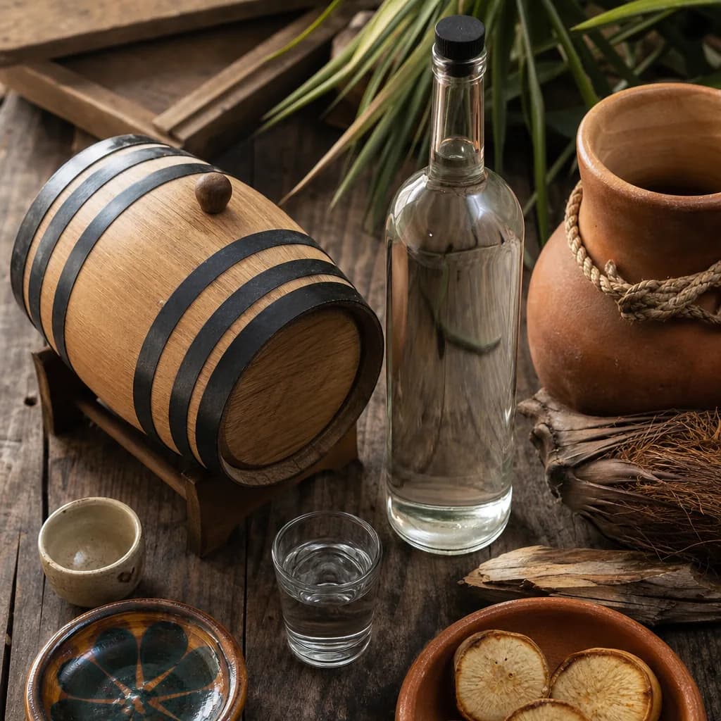 Raicilla añejada en barril de roble Lab del Barril
