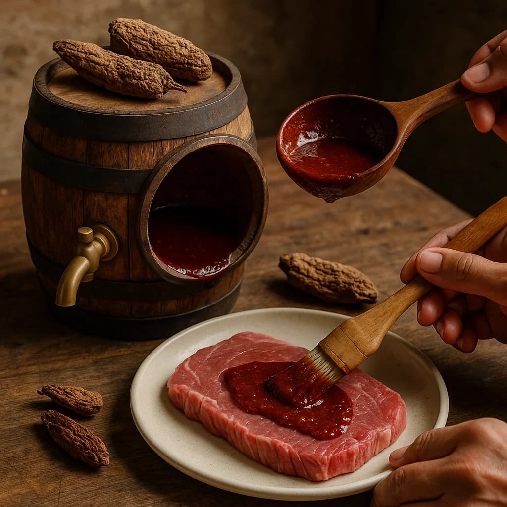 Receta adobo de chipotle reposado 4 semanas en barrica de roble para marinar carnes y pollo