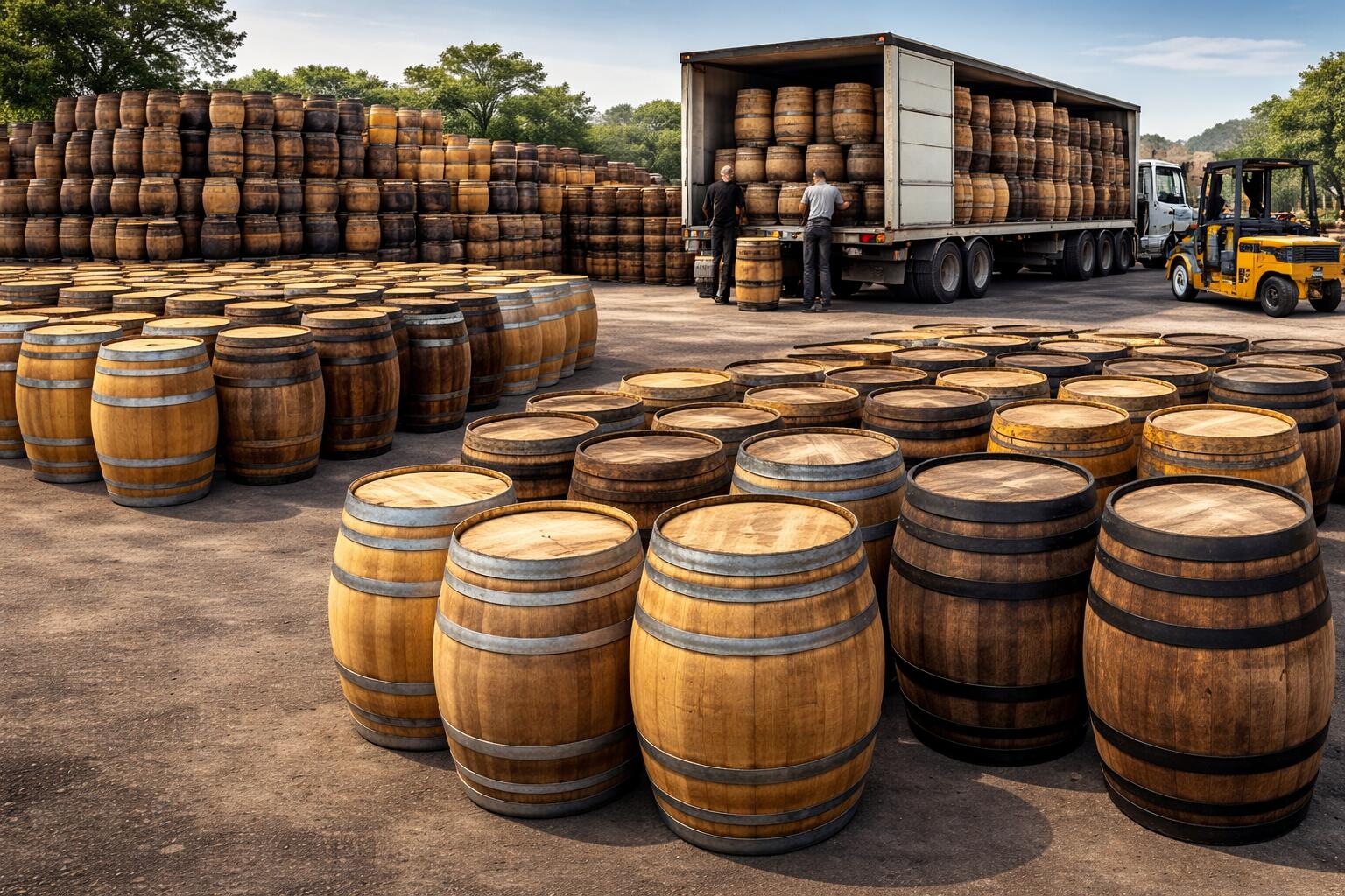 Barriles de Madera de Roble Artesanales en México Barriles de madera de roble artesanales en fabrica de México - Barriles para tequila whisky vino mezcal