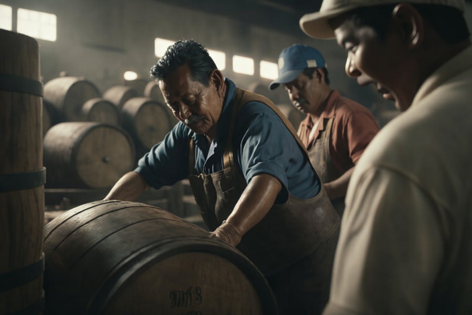 Fabricación Artesanal de Barriles de Madera - Barriles de Roble Premium Mexico Fábrica artesanal de barriles de madera en Zapopan Jalisco Mexico - Toneleros trabajando en la fabricacion de barriles de roble americano y frances