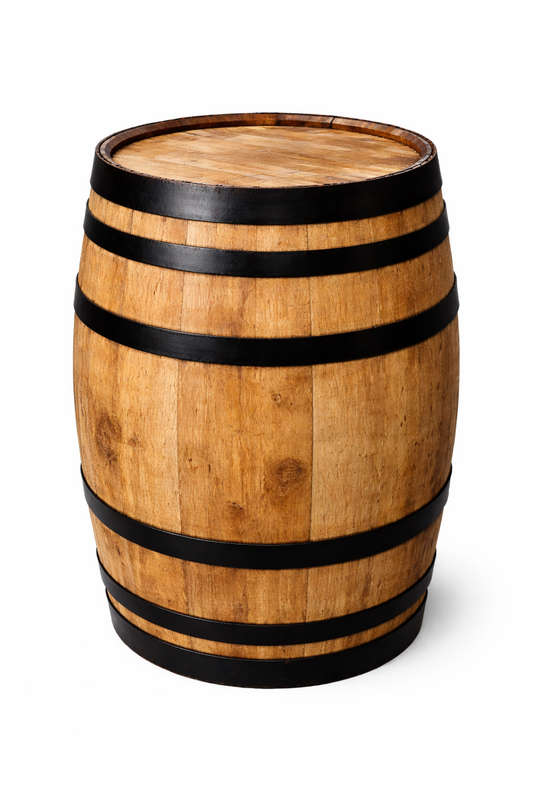 Barrica Whiskera Pulida de Roble Americano 200 Litros