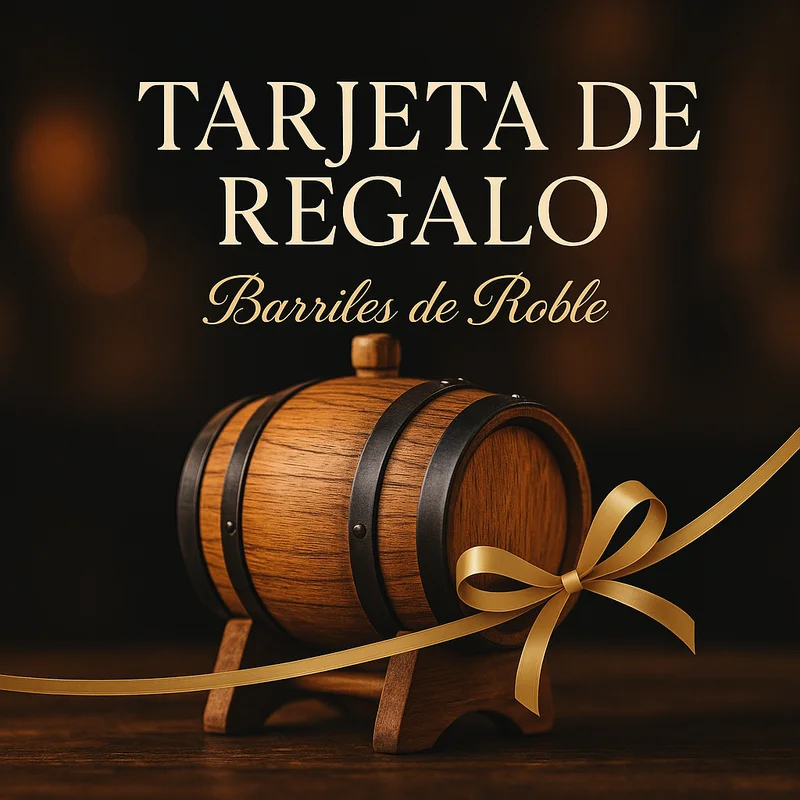 Tarjeta de Regalo Barriles de Roble - Elegante diseño premium con barril de roble