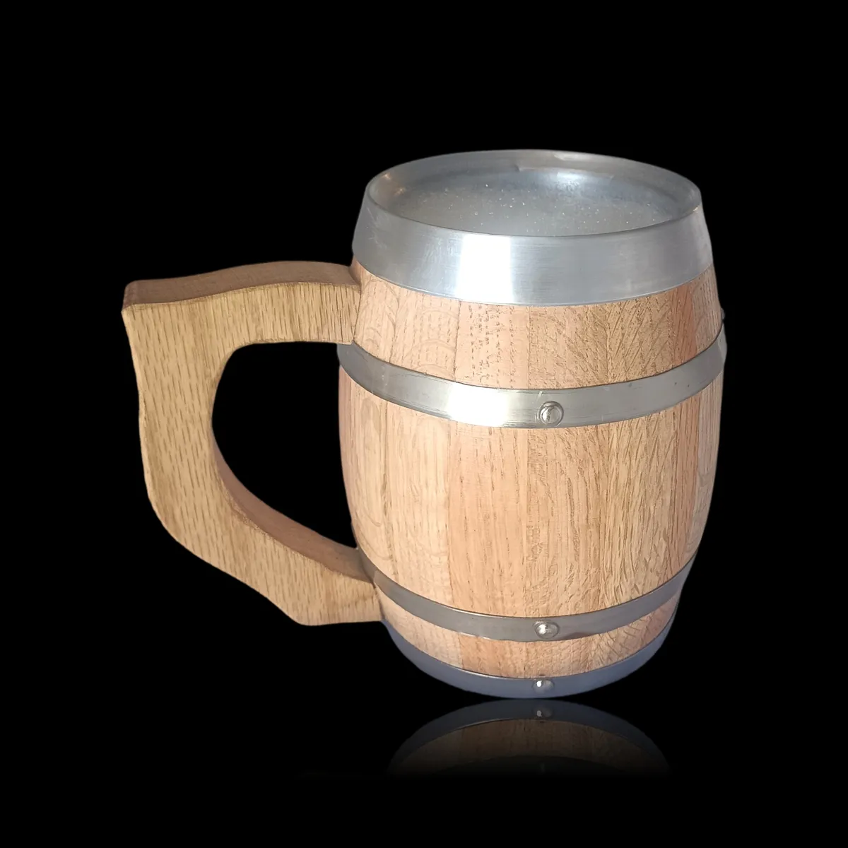 Tarro de barril de roble 500ml vista trasera