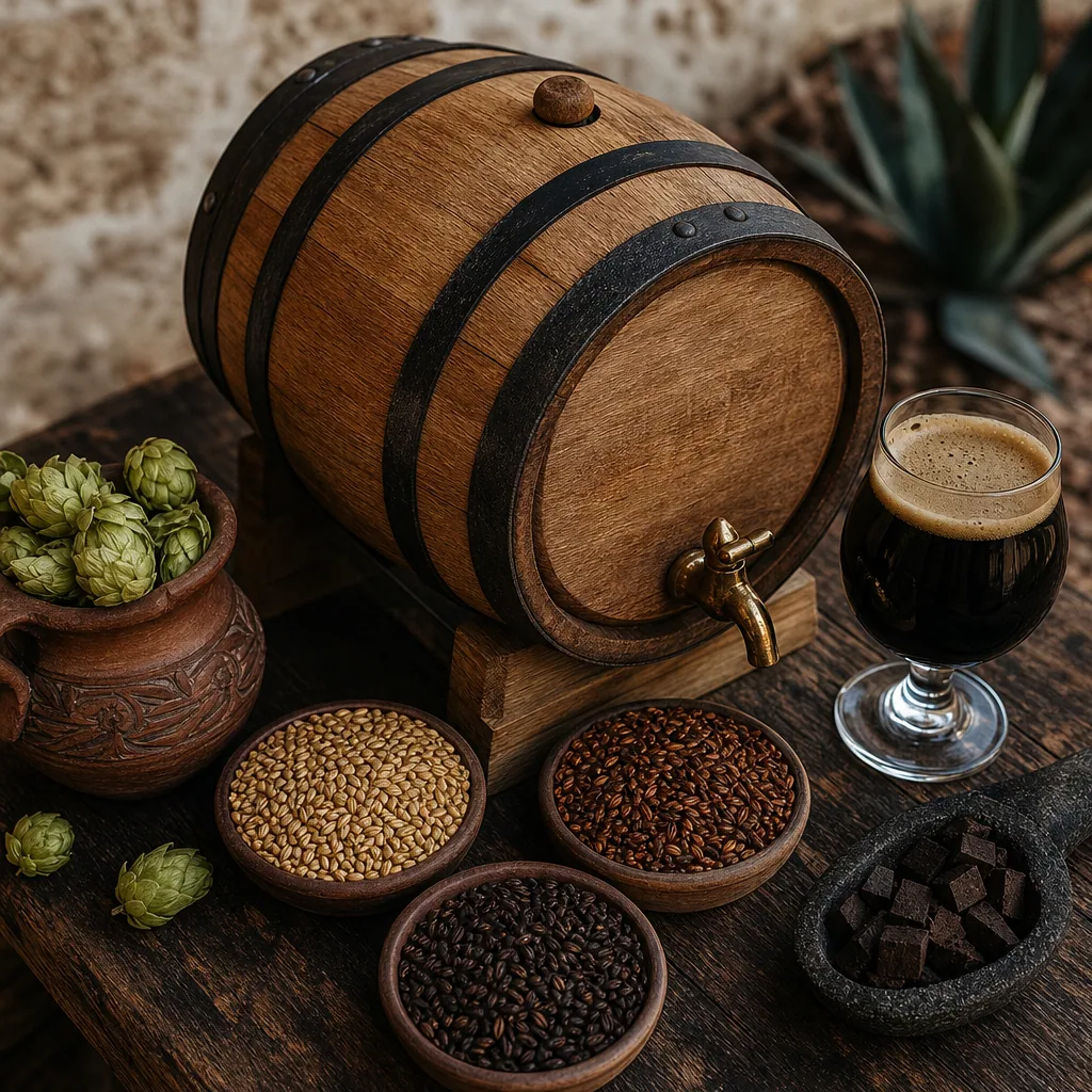 Imperial Stout 12% ABV añejada 6 meses en barril de roble Lab Cervecero