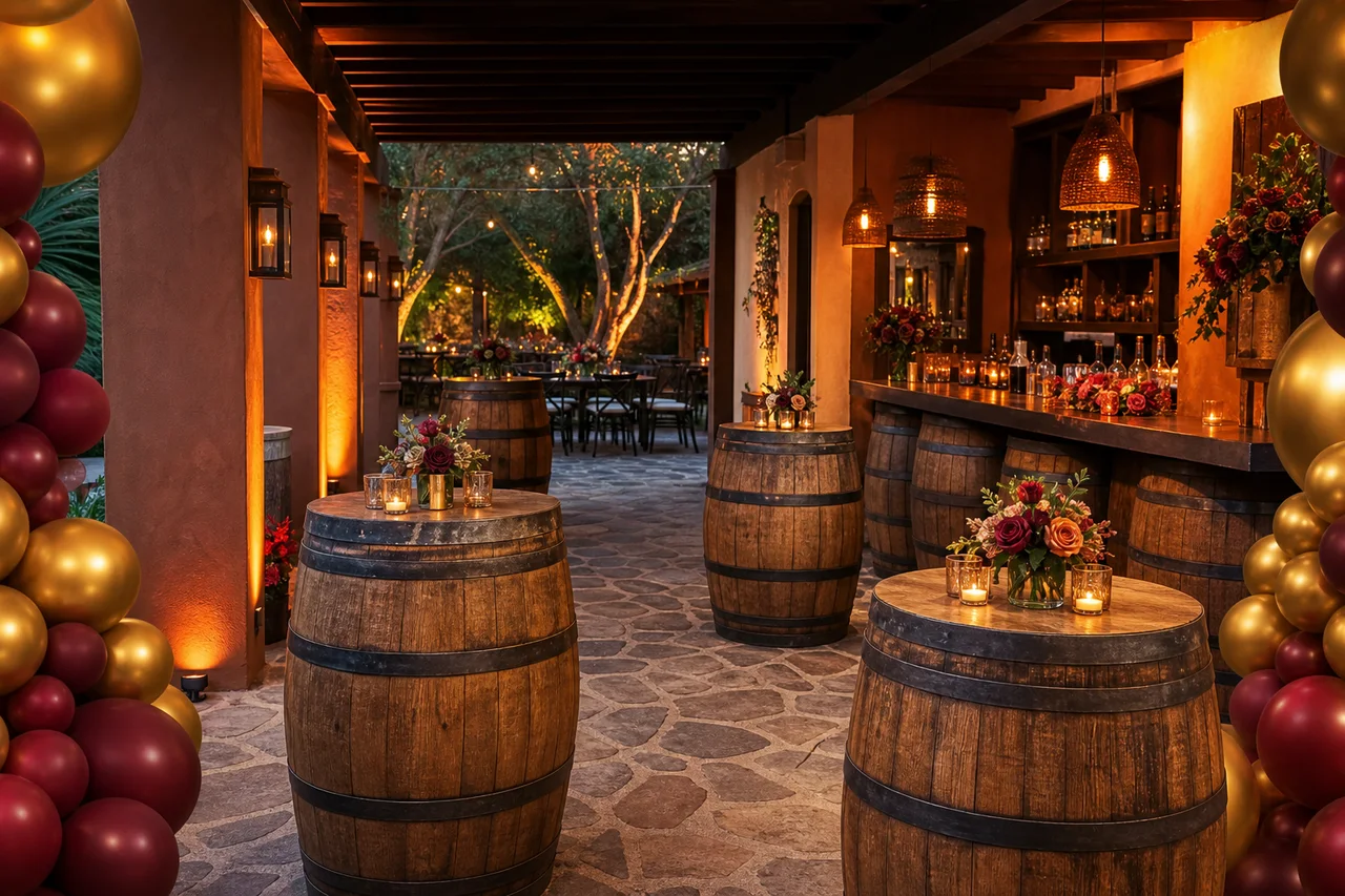 Renta de Barriles para Cumpleaños Premium en Casa o Jardín