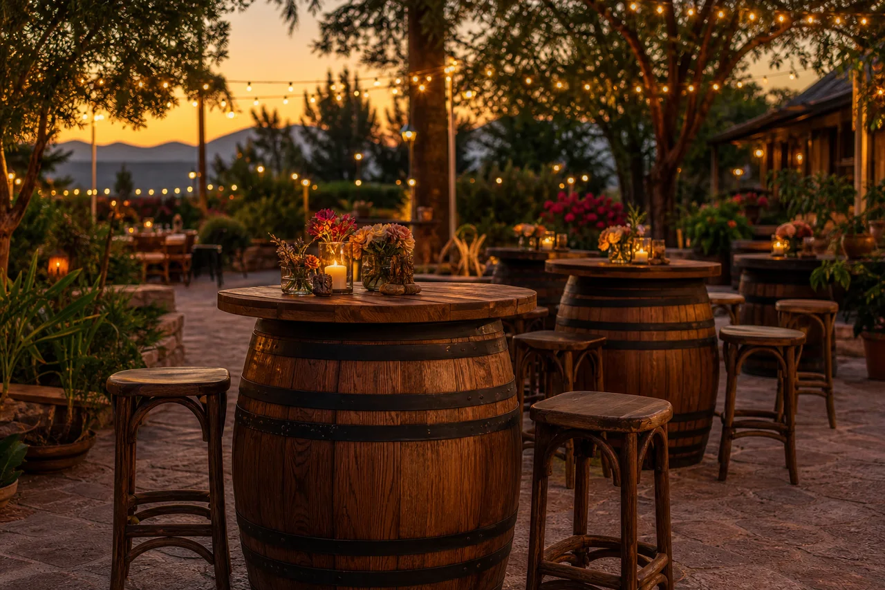 Renta de Periqueras (Mesas Altas Cocktail) — Desde $1,500/día