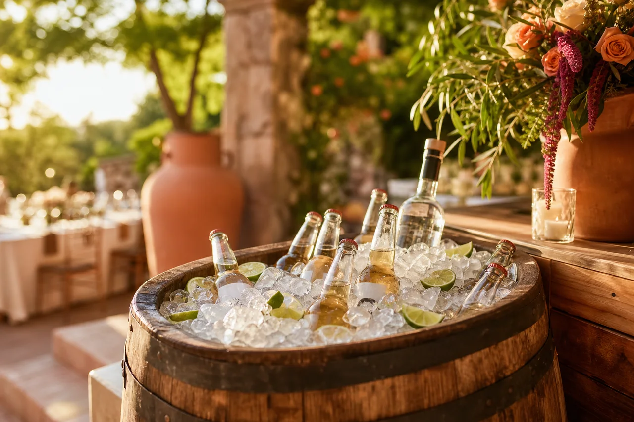 Renta de Tinas y Coolers de Barril para Hielo y Bebidas